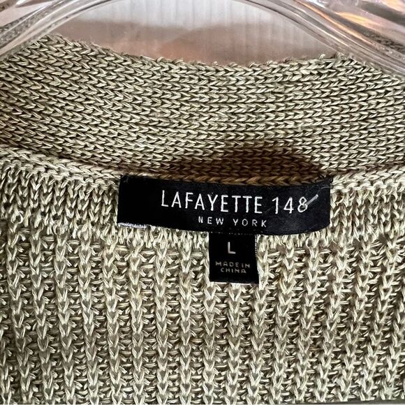 Lafayette 148 New York Olive Cardigan - Picture 5 of 6